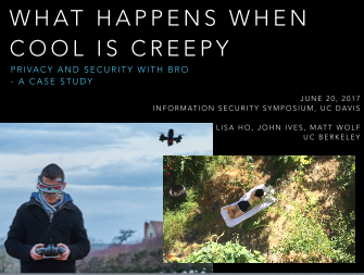 What Happens When Cool is Creepy presentation slides thumbnail -- split screen of teenage boy with drone and teenage girl lounging in backyard 
